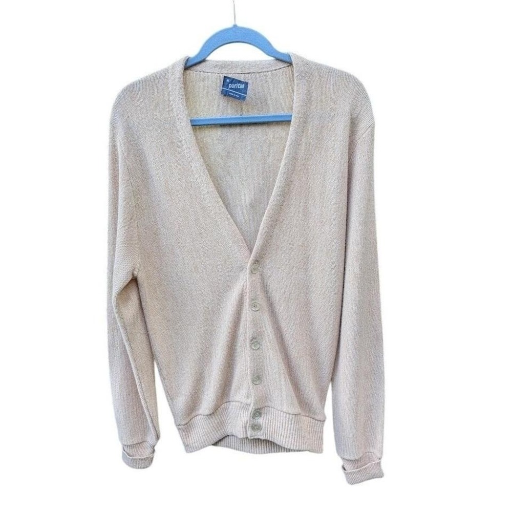 Vintage Puritan Cardigan Mens Sweater Size M Grandpa Cobain Classic Academia